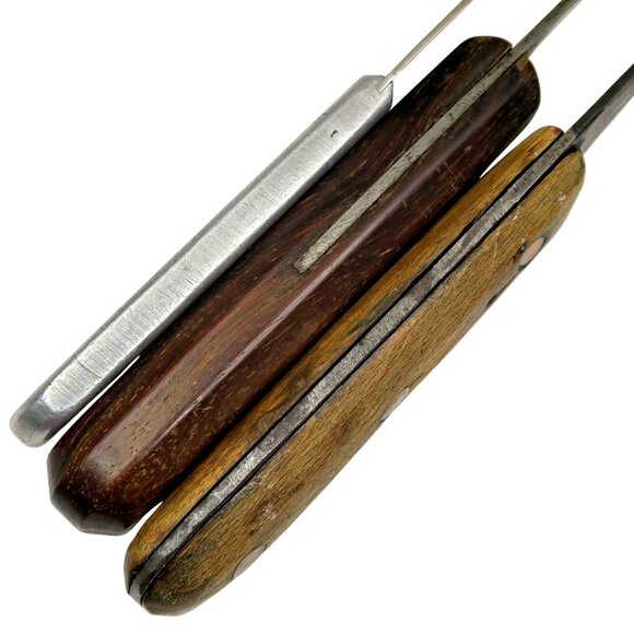 Vintage Utility Knife Trio – Dexter 1376, U.S. Mess Kit, Handmade Full Tang - Picture 5 of 6